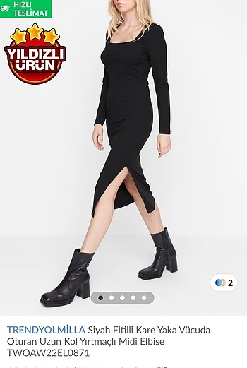 s Beden Trendyol uzun elbise