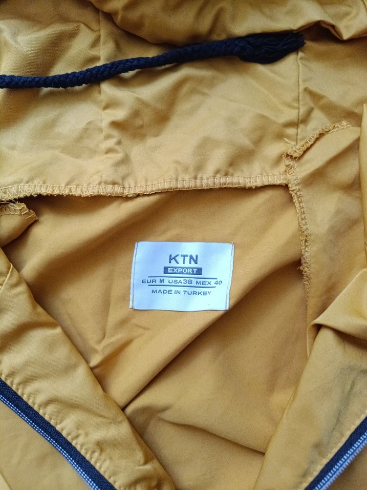 Sarı Kapüşonlu Fermuarlı Mini Ceket - Görsel 2