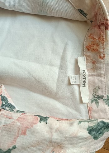 Bej Çiçek Desenli Bohem Gömlek - Görsel 4