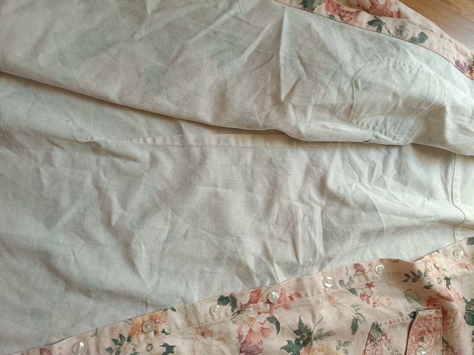 Bej Çiçek Desenli Bohem Gömlek - Görsel 3