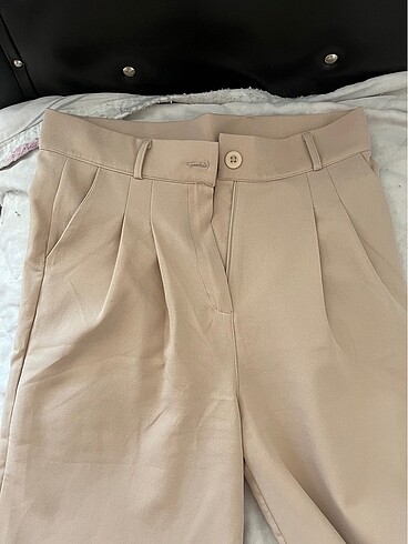 Trendyol krem palazzo pantalon