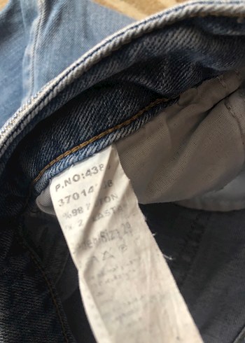 Kadın  Mavi Bol Kesim Kot Pantolon - Görsel 5