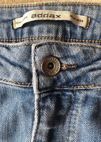 Kadın  Mavi Bol Kesim Kot Pantolon - Görsel 3