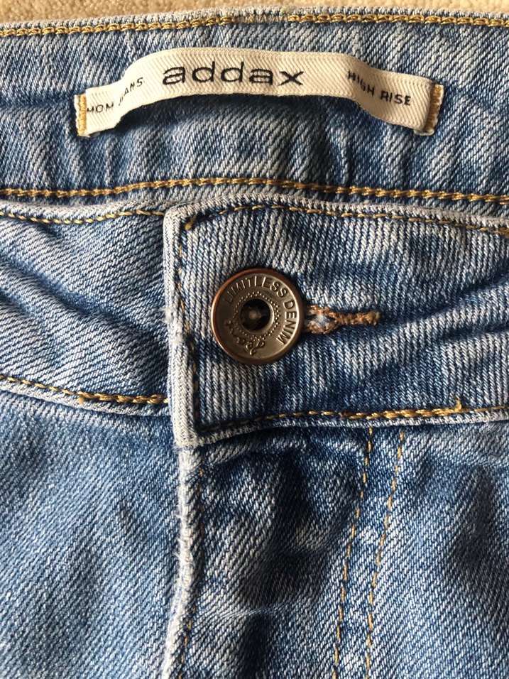 Kadın  Mavi Bol Kesim Kot Pantolon - Görsel 3