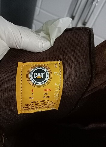 38 Beden Cat Çizme 38 Numara Orijinal