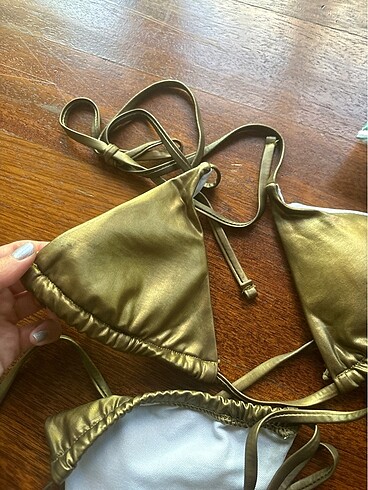xs Beden Shein bronz gold bikini