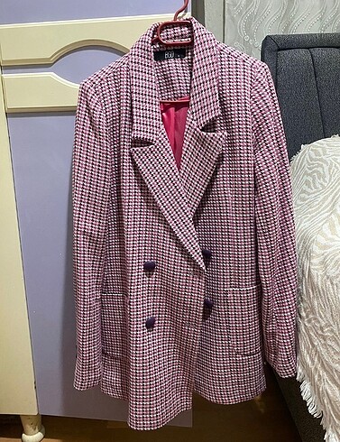 Pembe kazayağı ceket