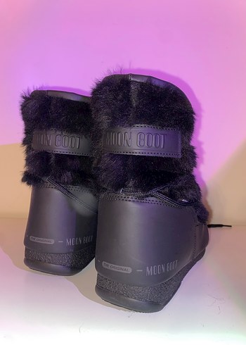 Moon Boot Siyah Kürklü Kar Botu - Görsel 3