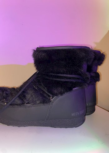 Moon Boot Siyah Kürklü Kar Botu - Görsel 5