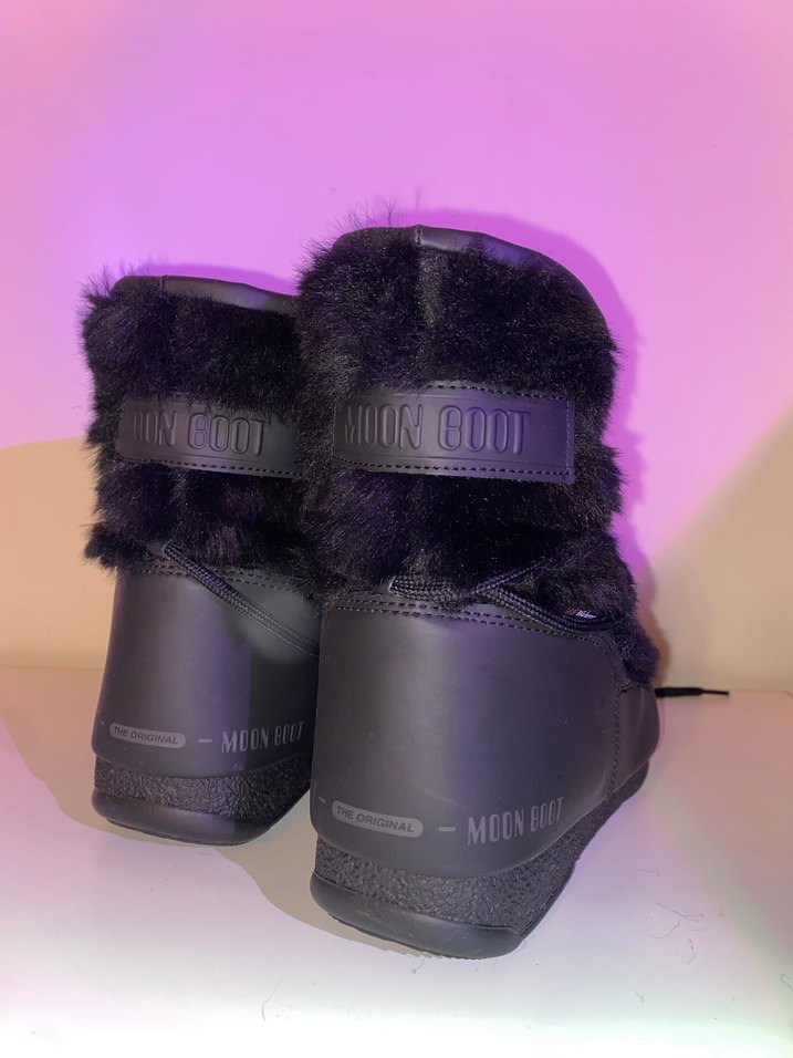 Moon Boot Siyah Kürklü Kar Botu - Görsel 3