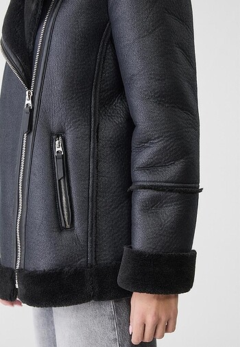 m Beden Stradivarius biker ceket