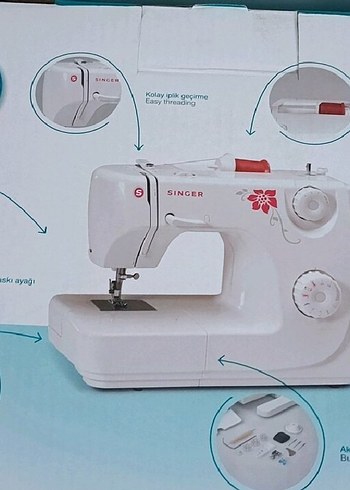 Singer Beyaz Renkli Dikiş Makinesi - Görsel 2