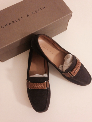 Charles&Keit; Süet Lacivert Loaferh