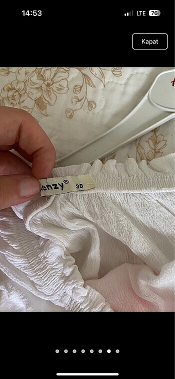Zara Beyaz salaş bluz