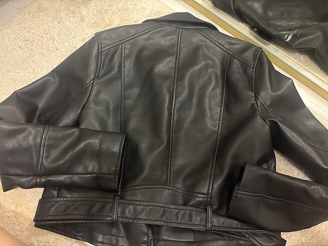 Pull and Bear deri ceket pull and bear