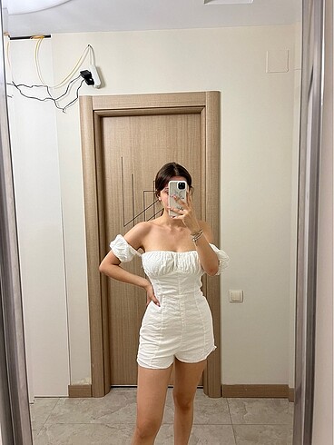 Bershka beyaz tulum