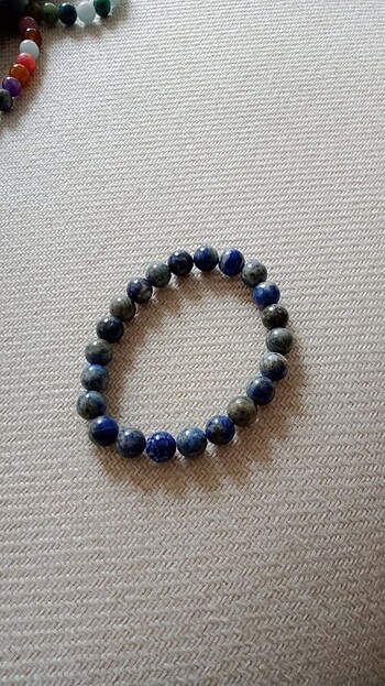 Doğal taş bileklik lapis lazuli 