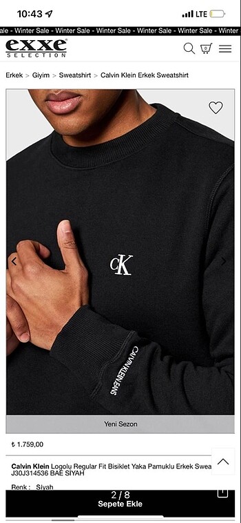 Calvin Klein Calvin klein sweatshirt