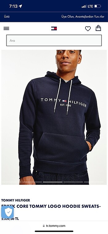 Tommy Hilfiger TOMMY HİLFEGER SWEATSHİRT