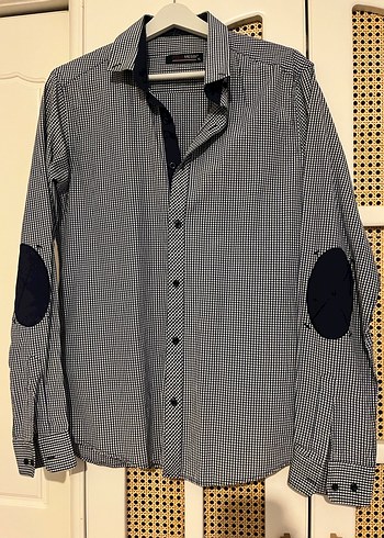 Gri Düğmeli Erkek Uzun Kollu Gömlek - Görsel 4