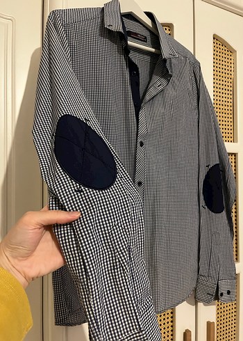 Gri Düğmeli Erkek Uzun Kollu Gömlek - Görsel 2