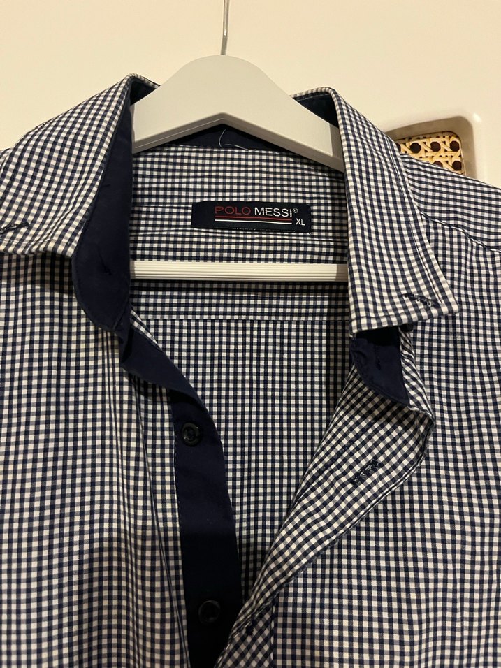 Gri Düğmeli Erkek Uzun Kollu Gömlek - Görsel 3