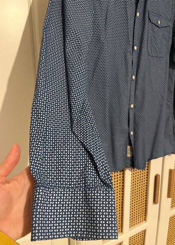 Düğmeli Uzun Kollu Erkek  Gömlek - Görsel 3