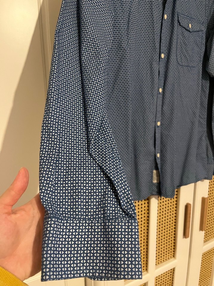 Düğmeli Uzun Kollu Erkek  Gömlek - Görsel 3