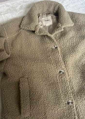 Gri Kadın Peluş Yelek - Pull&Bear - Görsel 3