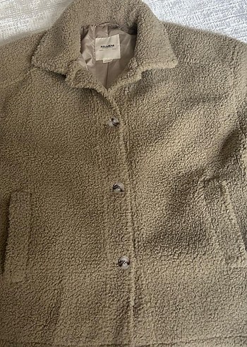 Gri Kadın Peluş Yelek - Pull&Bear - Görsel 4