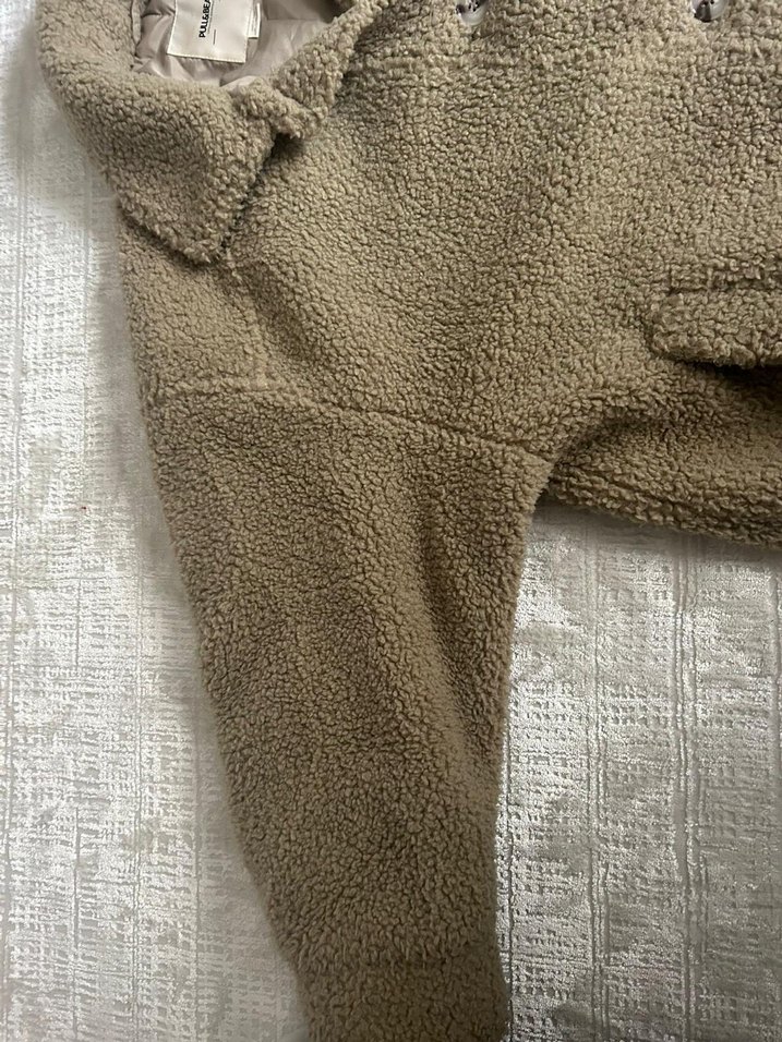 Gri Kadın Peluş Yelek - Pull&Bear - Görsel 2
