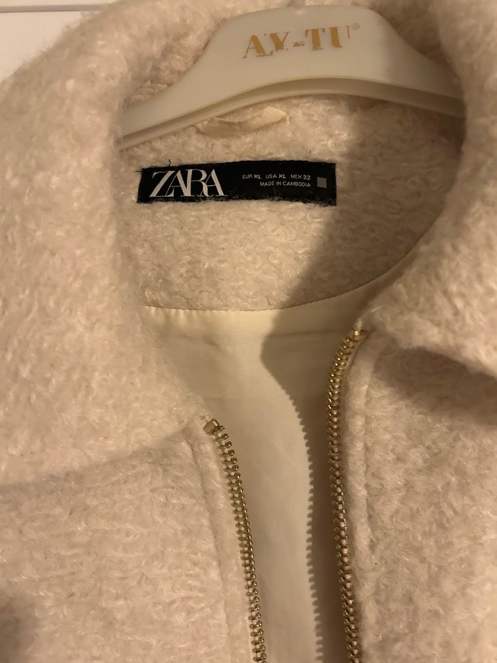 Bej Midi Yün Kadın Ceket - Görsel 3