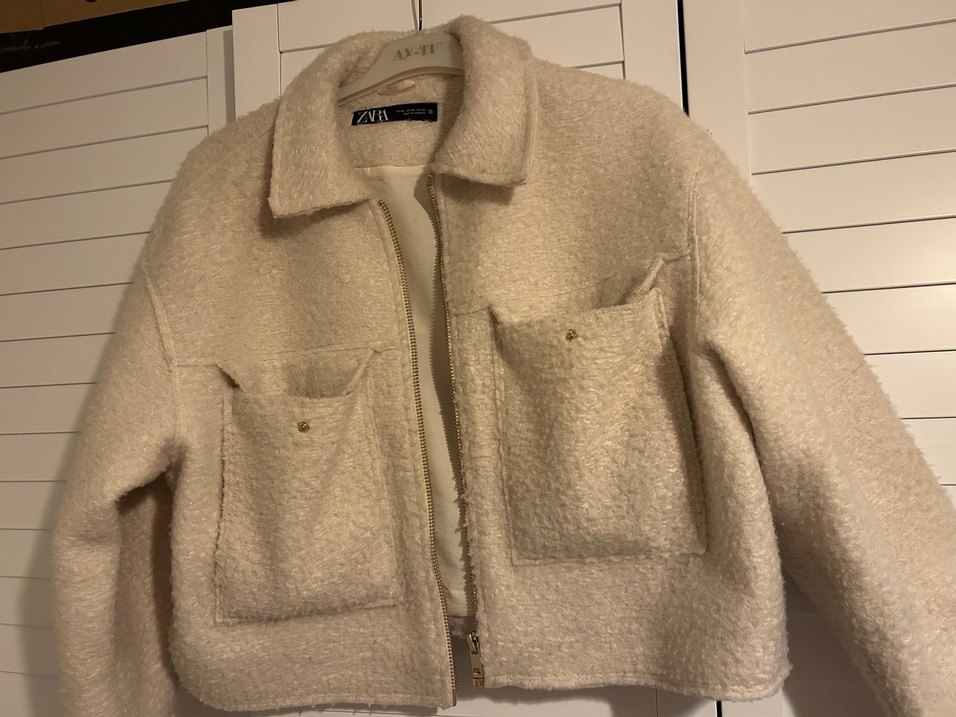 Bej Midi Yün Kadın Ceket - Görsel 2