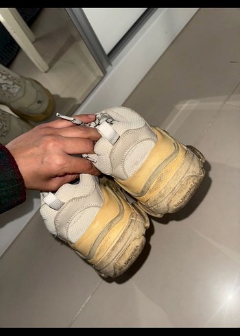 Beyaz Yüksek Topuklu Kadın Spor Ayakkabı - Görsel 5