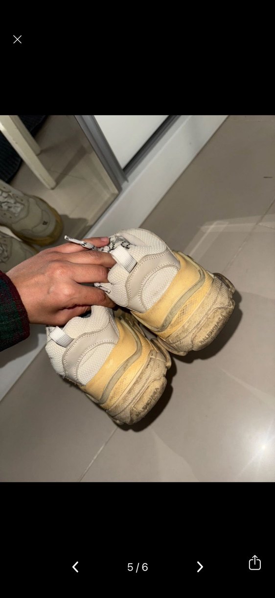 Beyaz Yüksek Topuklu Kadın Spor Ayakkabı - Görsel 5