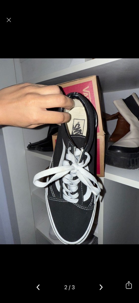 Siyah Vans Spor Ayakkabı - Görsel 2