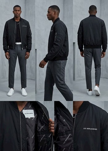Les Benjamins Siyah Bomber Ceket