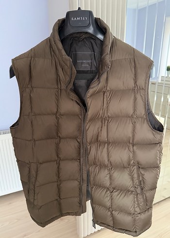 Massimo Dutti Haki Sisme Yelek