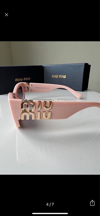 Beden pembe Renk Miu miu sunglasses