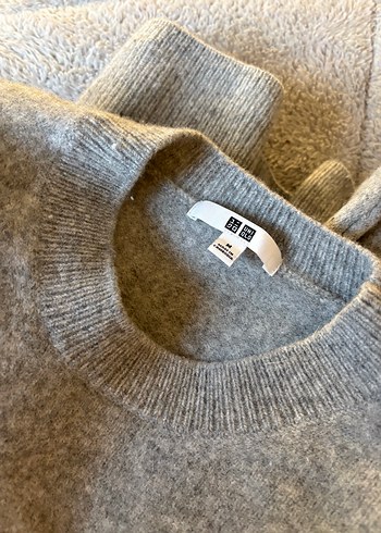 Gri Yün Kadın Kazak - Görsel 3