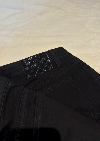 Siyah Kadın Saten Kumaş Pantolon - Görsel 2