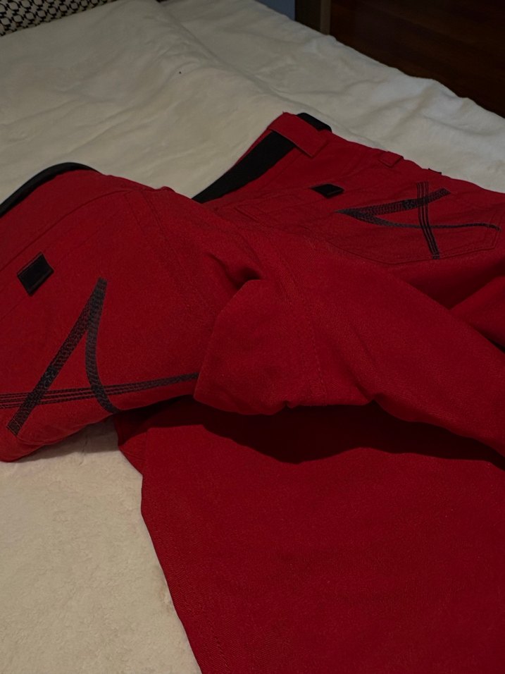 Kayak pantalonu kırmızı - Görsel 3