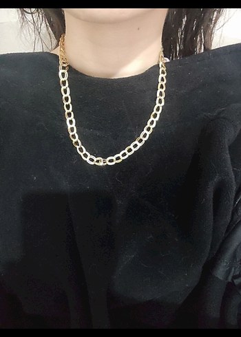 Altın görünümlü samanyolu kolye küpe set - Görsel 3