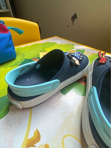 25 Beden mavi Renk Crocs çocuk terlik