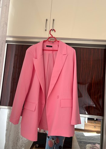 Pembe Kadın Blazer Ceket