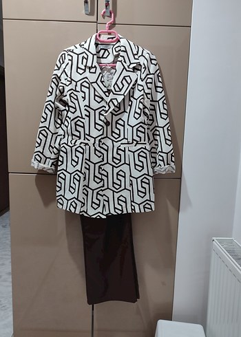 Baskılı Kısa Kadın Blazer Ceket - Görsel 7