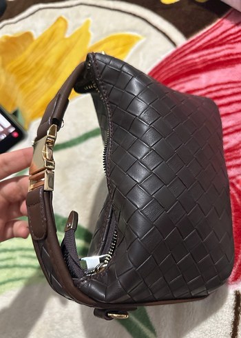 Kahverengi Deri Kadın Çanta - Görsel 3