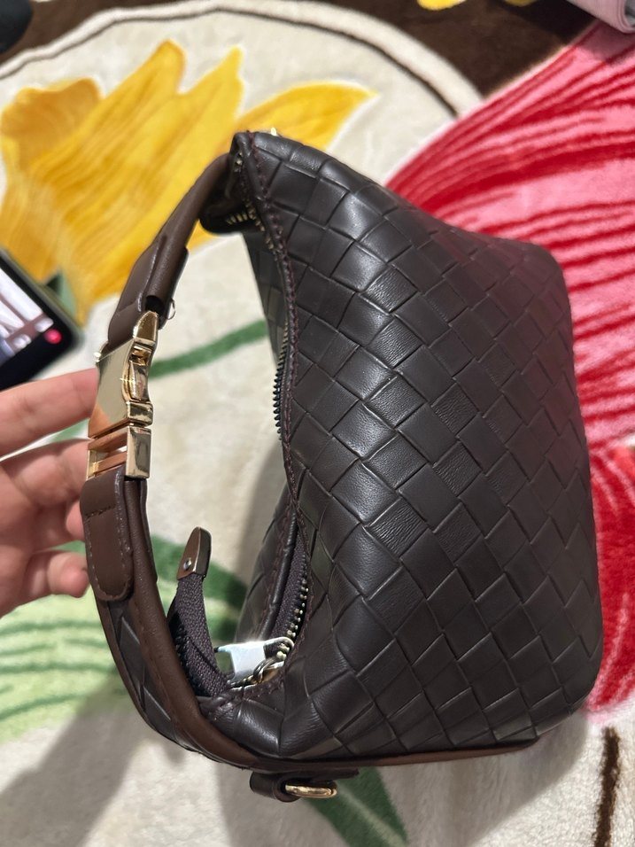 Kahverengi Deri Kadın Çanta - Görsel 3