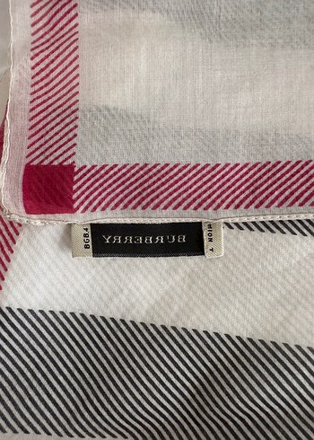  Beden Gri Beyaz Kadın Fular burberry orjinal 49:49