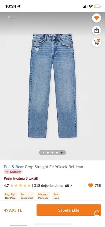 Pull and bear jean